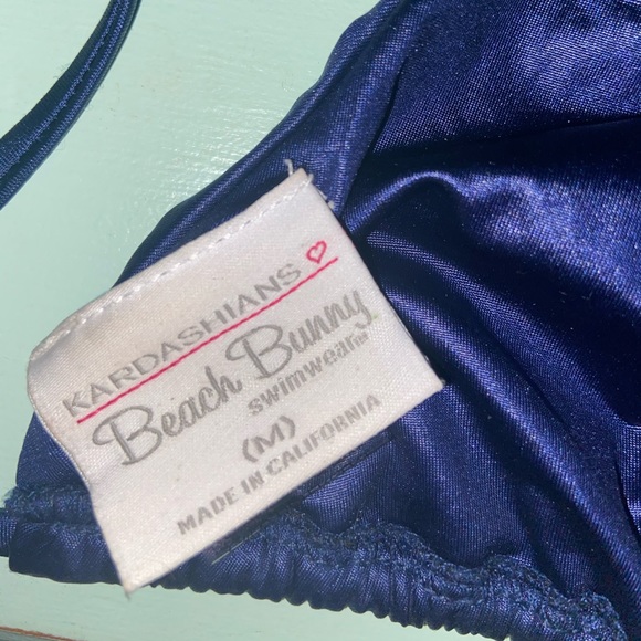 Beach Bunny Calypso Navy Braided chain Bikini top - Picture 4 of 7